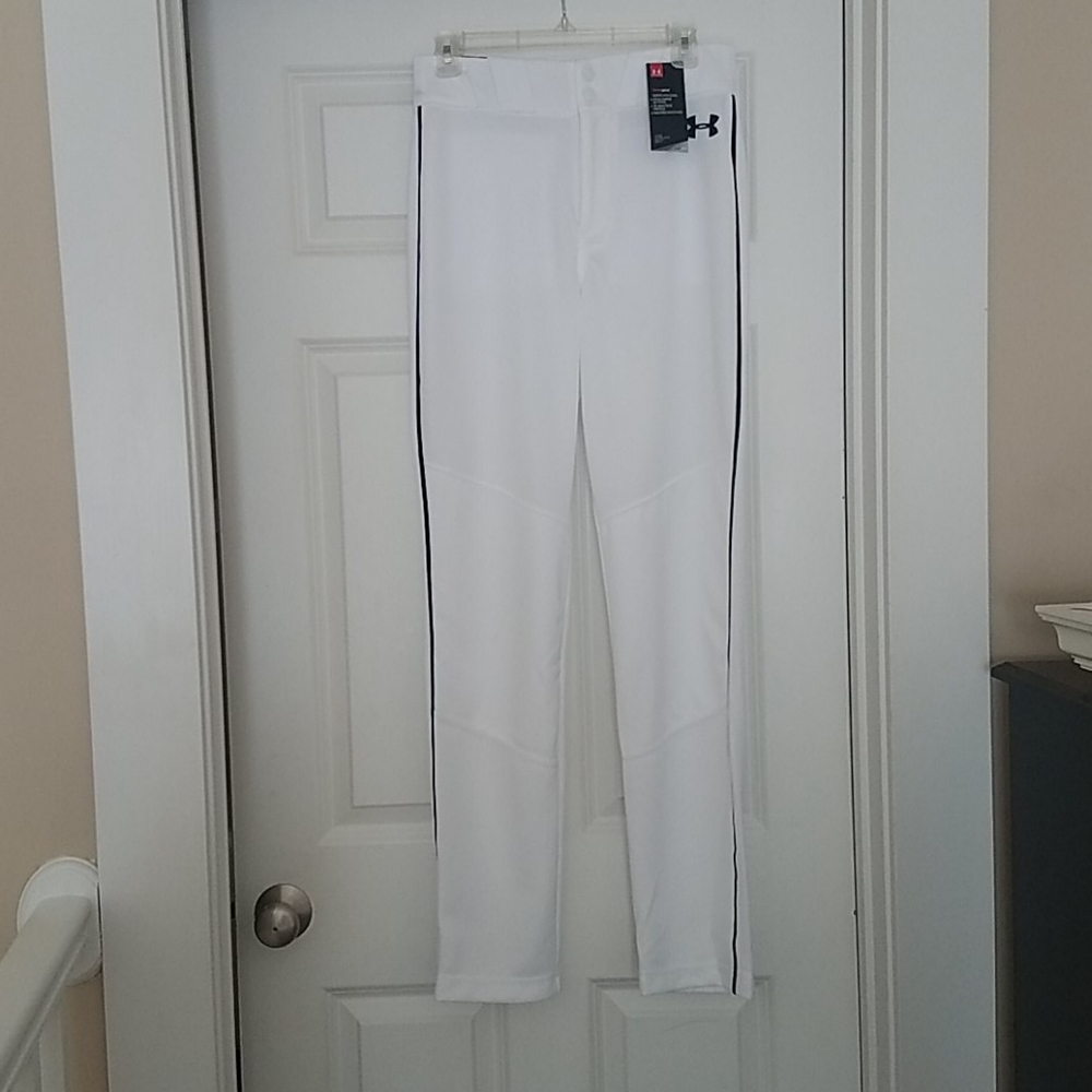 Mens New Small WhiteUnder Armour Baseball pants